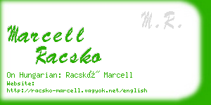 marcell racsko business card